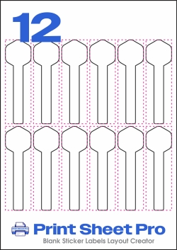 12UP 12UP_31x100_FHX12 template for flexilabels