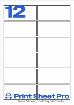 12UP 12UP_93x42_FRR12 template for flexilabels