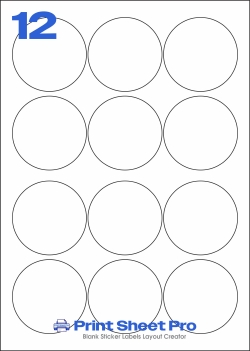 12UP 12UP_95dia_FCX6R3 template for flexilabels