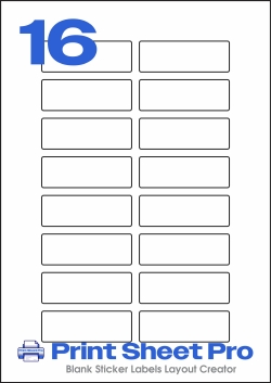 16UP 16UP_70x24_FK16 template for flexilabels