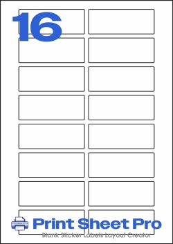 16UP 16UP_80x30_FE16 template for flexilabels