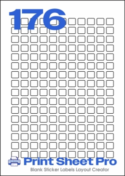 176UP 176UP_12x11_FRT176 template for flexilabels