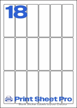 18UP 18UP_30x90_FK18 template for flexilabels
