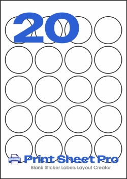 20UP 20UP_32dia_FC20A5 template for flexilabels