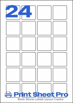 24UP 24UP_40x40_FR24 template for flexilabels