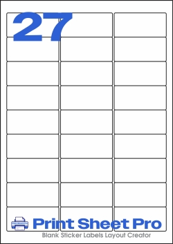 27UP 27UP-63.5x29.6_FR27 template for flexilabels