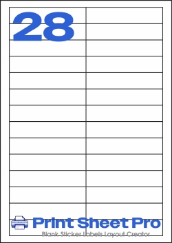 28UP 28UP_94x20_FK28 template for flexilabels
