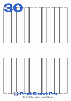 30UP 30UP_149x15_FSR30A3 template for flexilabels
