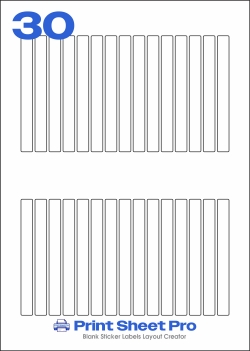 30UP 30UP_149x15_FSR30R3 template for flexilabels