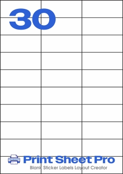 30UP 30UP_70x29.7_FF30 template for flexilabels