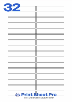 32UP 32UP_123x22_FT32R3 template for flexilabels