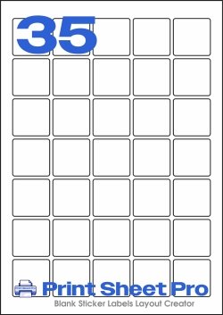 35UP 35UP_35x35_FS35 template for flexilabels