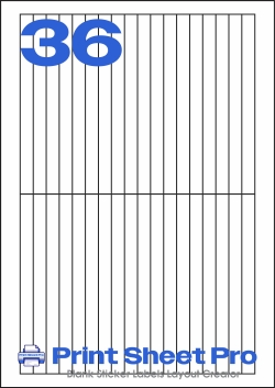 36UP 36UP_10x138_FK36 template for flexilabels