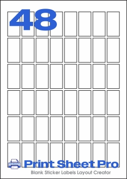 48UP 48UP_20x40_FSR48 template for flexilabels