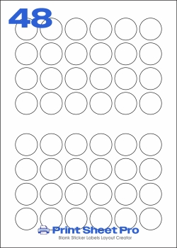 48UP 48UP_40dia_FCX24R3 template for flexilabels