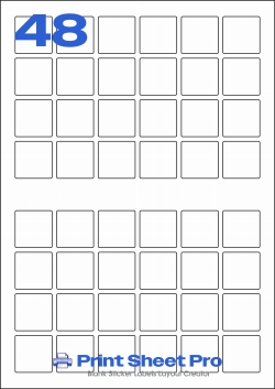48UP 48UP_40x40_FR24A3 template for flexilabels