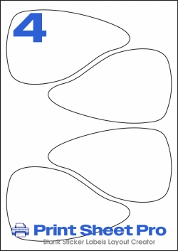 4UP 4UP_146.2x88.3_FTD4 template for flexilabels