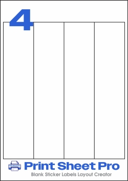 4UP 4UP_50x225_FEX4 template for flexilabels