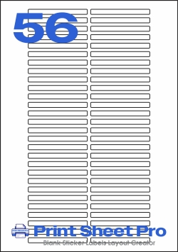 56UP 56UP_70x6_FR56 template for flexilabels