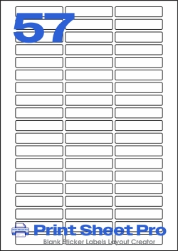 57UP 57UP_56x12_FR57 template for flexilabels