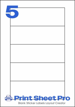 5UP 5UP_153x51_FRZ5 template for flexilabels