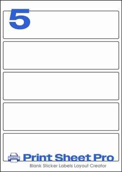 5UP 5UP_200x48_FD5 template for flexilabels