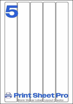 5UP 5UP_35x286_FRX5 template for flexilabels