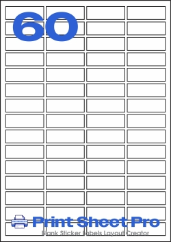 60UP 60UP_47x16_FRT60 template for flexilabels