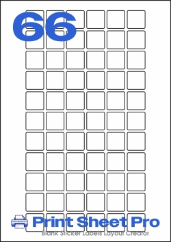 66UP 66UP_22x22_FS66 template for flexilabels