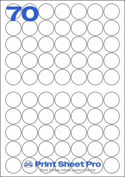 70UP 70UP_37dia_FC37A3 template for flexilabels