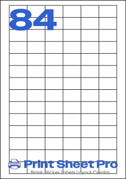 84UP 84UP_30x20_FT84 template for flexilabels