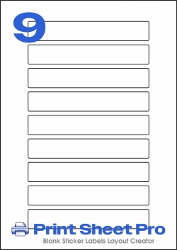 9UP 9UP_144x23_FR9 template for flexilabels