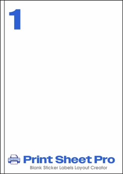 1UP 8401 template for Herma