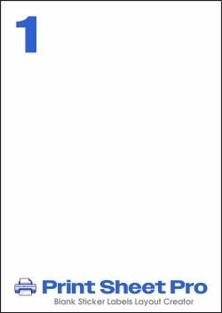 1UP 8422 template for Herma