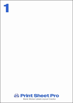 1UP 8692 template for Herma