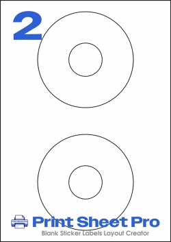 2UP 8696 template for Herma