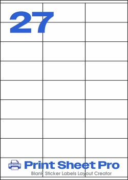 27UP 8704 template for Herma