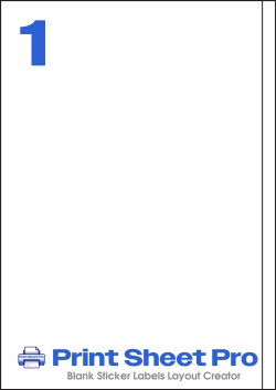 1UP 8719 template for Herma