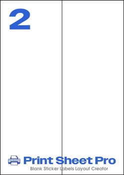 2UP 8723 template for Herma