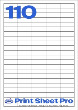 110UP 8727 template for Herma