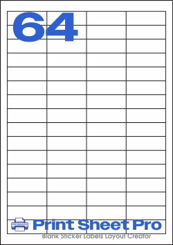64UP 8730 template for Herma