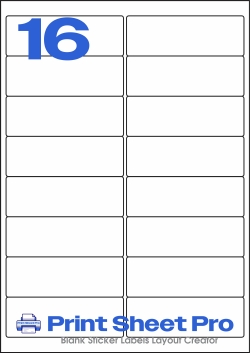 16UP 8756 template for Herma