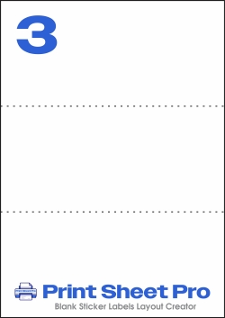3UP 8771 template for Herma