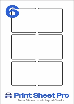 6UP 6UP_70x70_A4L6-1 template for KOKUYO