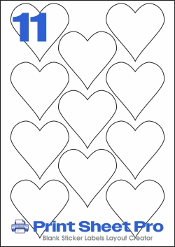 11UP 11UP_70x70_LL092 template for Label Line