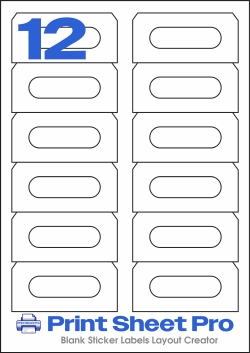 12UP 12UP_Audio_Tape_LL095 template for Label Line