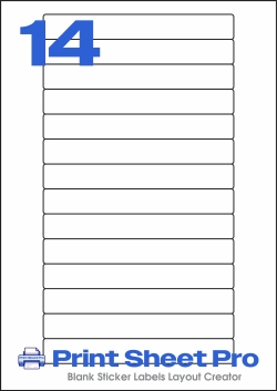 14UP 14UP_145x19_LL064 template for Label Line