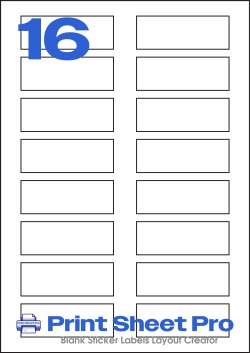 16UP 16UP_78x28_AD633 template for Label Line