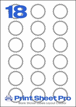 18UP 18UP_42x42_LL171 template for Label Line