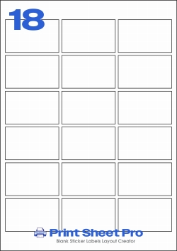 18UP 18UP_90x55_825 template for Label Line